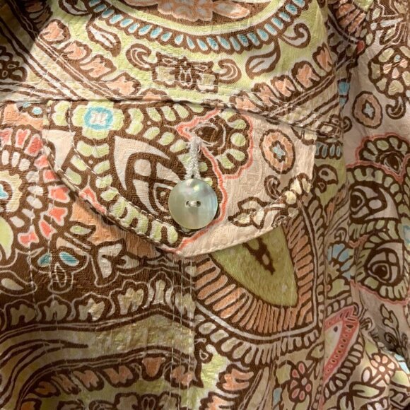 Ruby Rd Floral Fun Print Jacket women's size 16 Bright colors button front - Picture 4 of 8